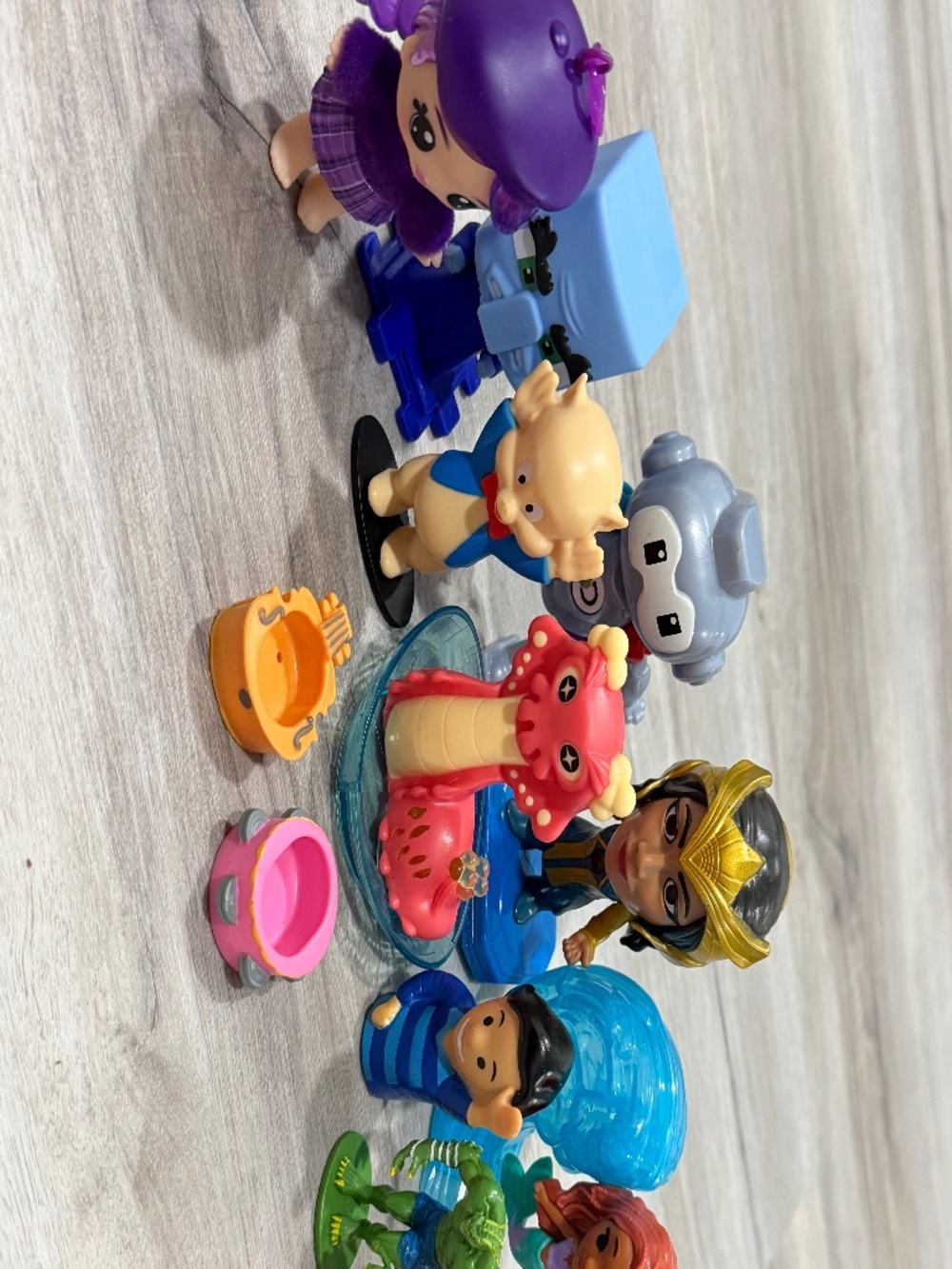 McDonald’s Burger King Mixed Kids Meal Toy Figure Lot Disney Marvel
